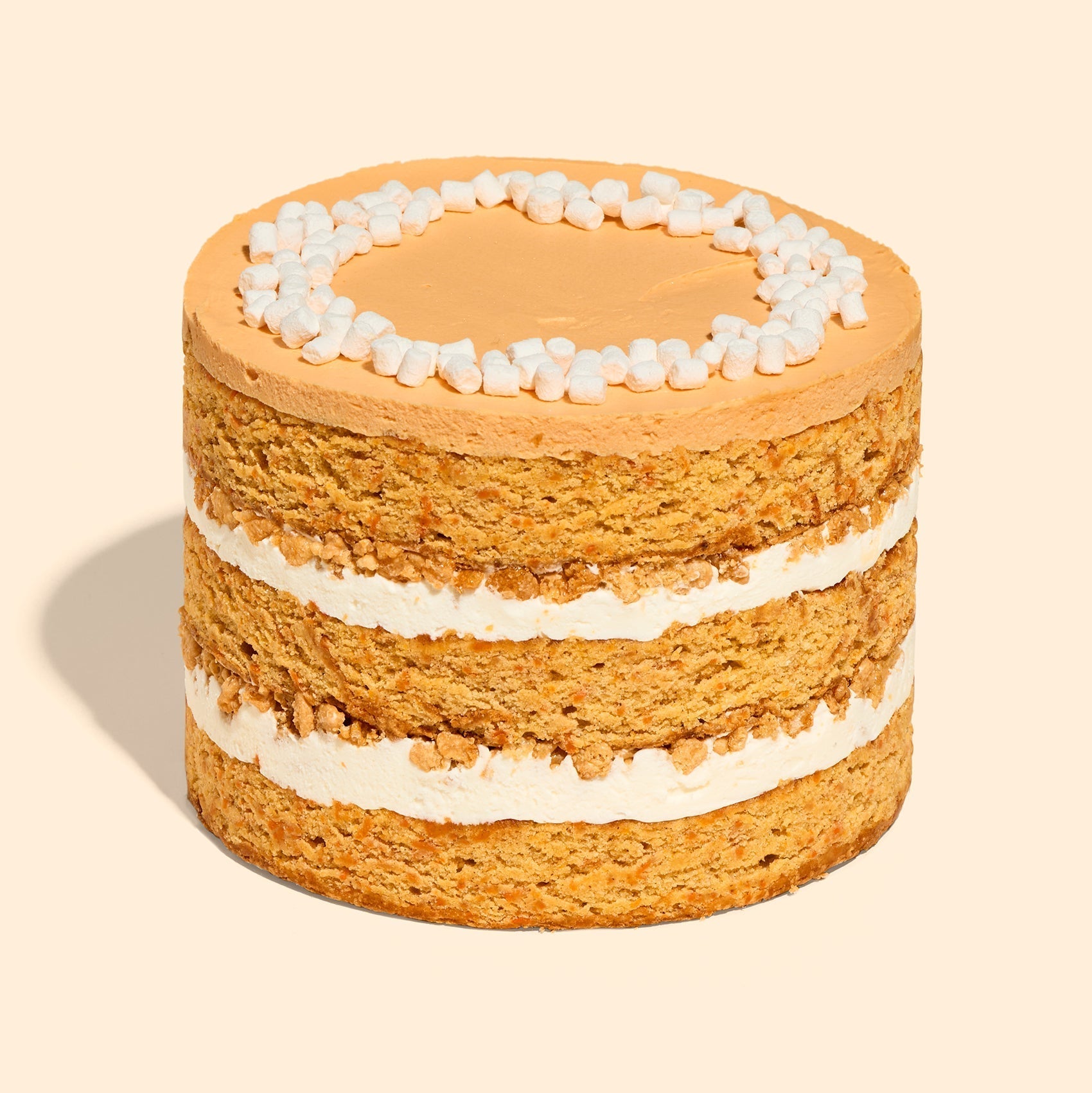 6" Carrot Crackle Marshmallow Cake